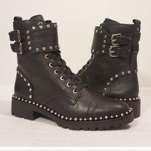 Sam Edelman Jennifer studded combat leather boot 7